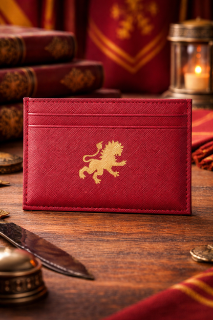Crimson Lion Card Holder