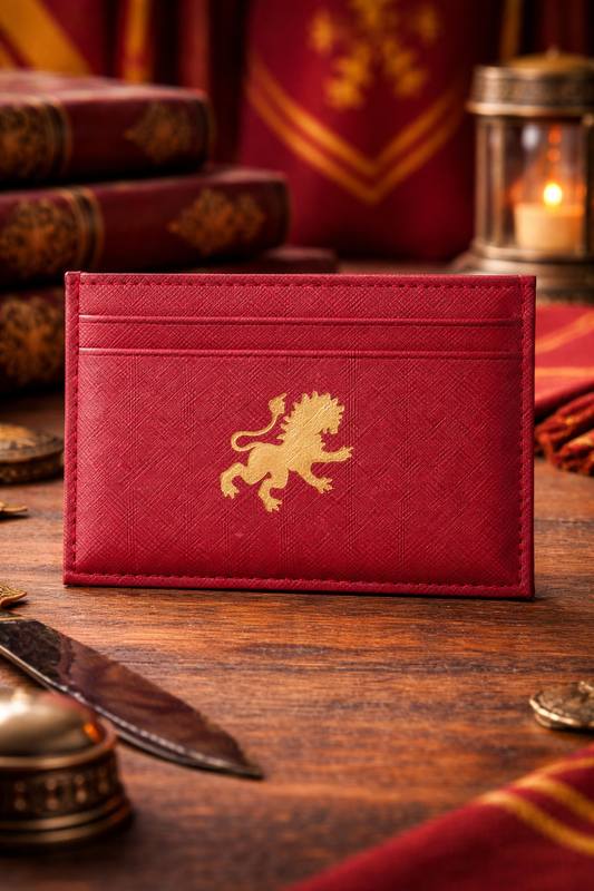 Crimson Lion Card Holder